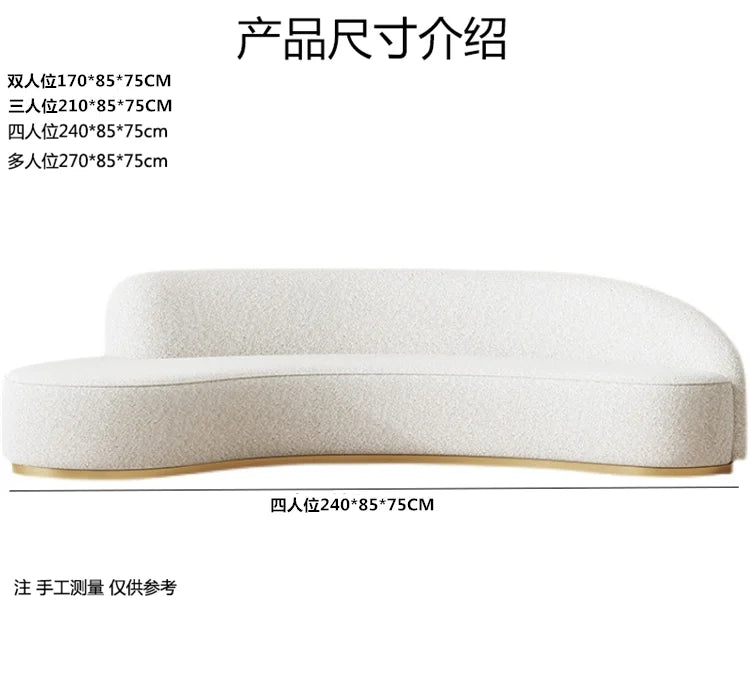 Blue Fancy Couches Curved Nordic Comfortable Designer Floor Living Room Sofa Modern Lounge Wood Divano Moderno Unique Furniture