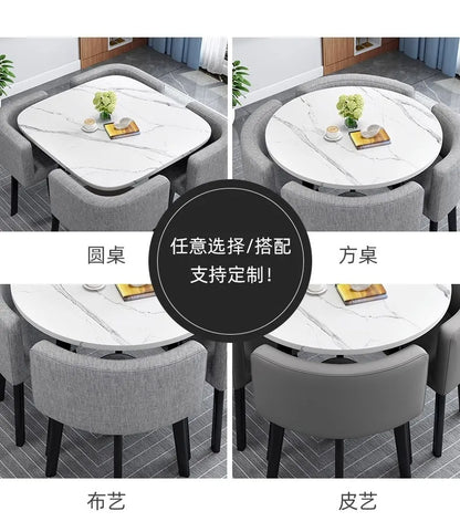 Simple square negotiation table and chair combination store, shop