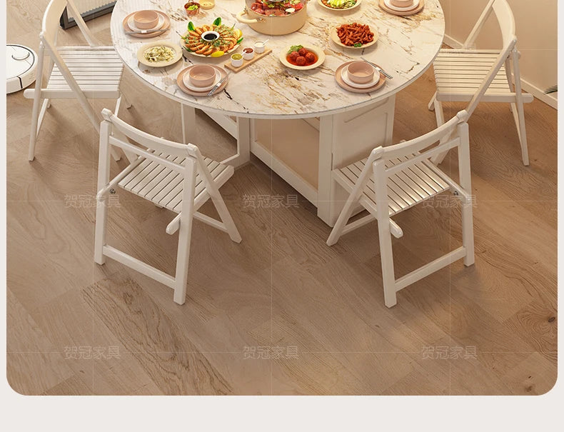 Waterproof Chair Dining Table Breakfast Modern Chair Side Dining Table Space Savers Round Set Sala Da Pranzo Home Furnitures