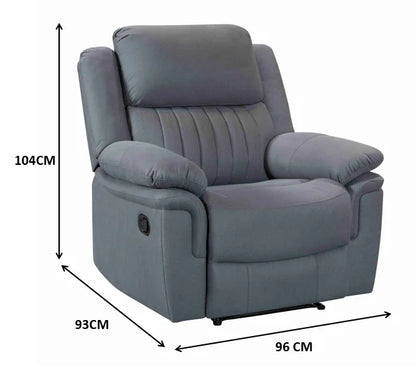 321 Recliner Sofa Set Manual  Modern Comfortable Grey Fabric Recliner Couch Recliners
