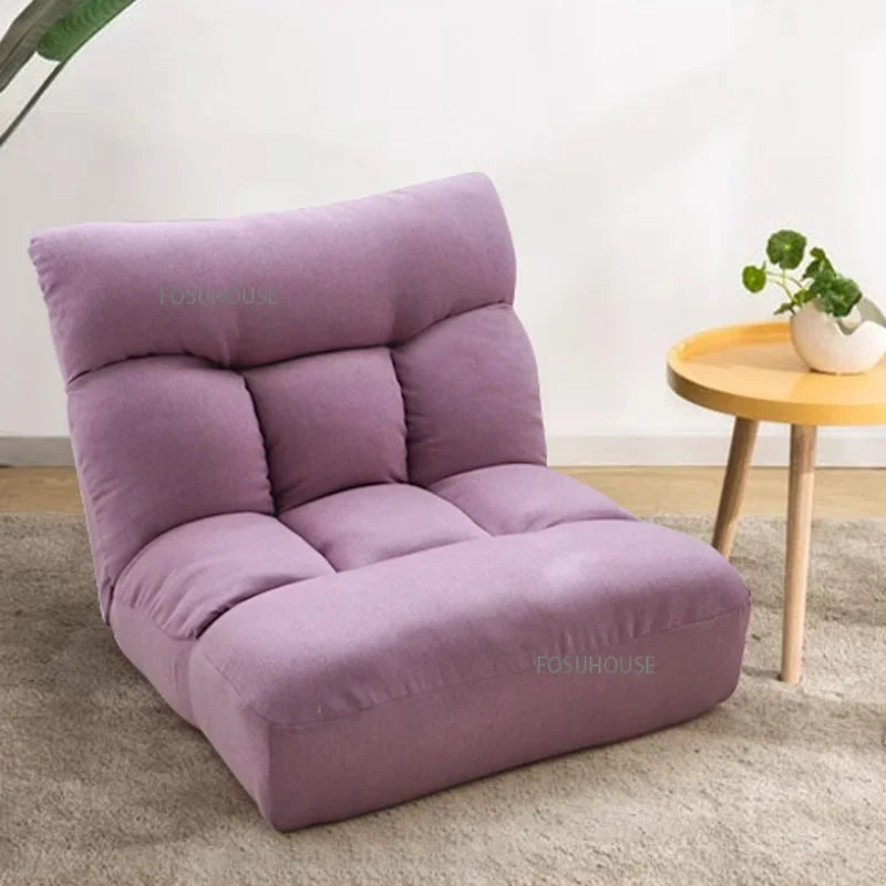 Creative Lying and Sleeping Living Room Sofa Japanese Tatami Bedroom Lazy Sofa Folding Backrest Lounge Chair Home Floor Chair