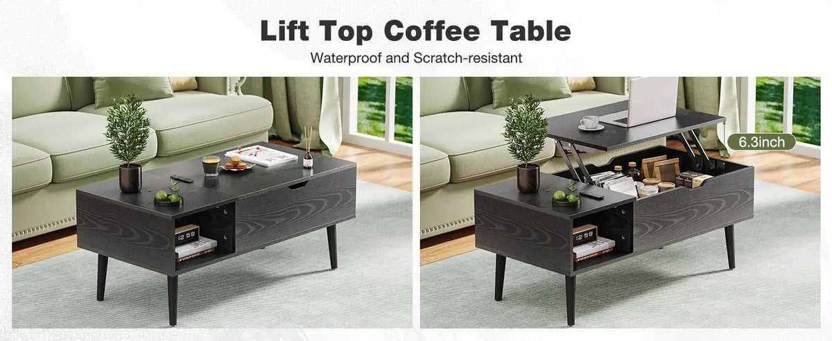 JHK Lift Top Coffee Tables For Living Room 39.37