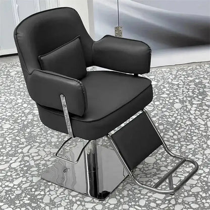 Workshop Tattoo Barber Chair Cosmetic Nail Trolley Workshop Luxury Adjustable Barber Chair Stool Silla De Barbero Home Furniture
