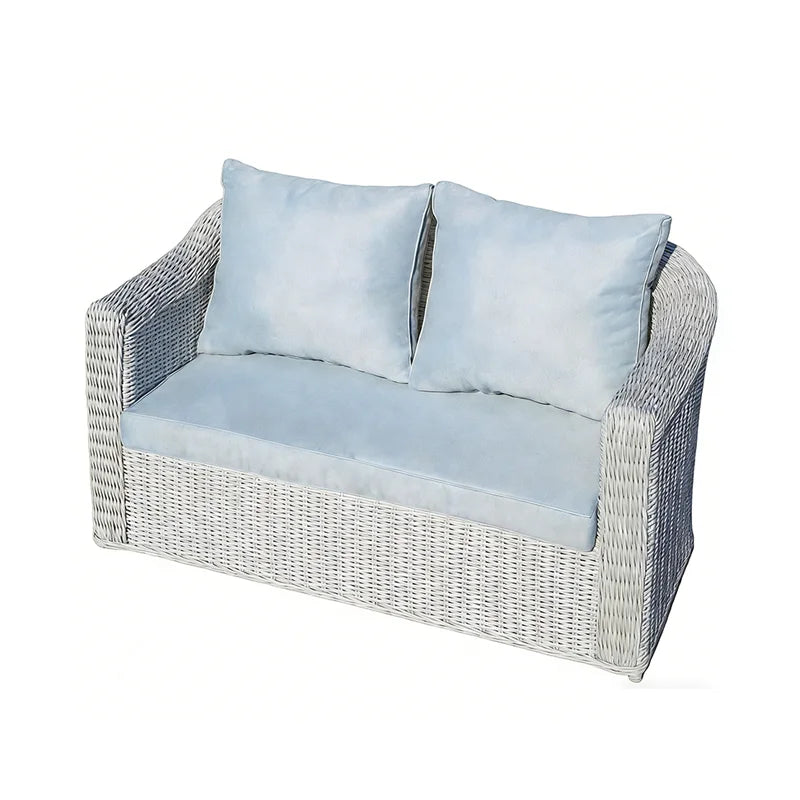 Outdoor rattan sofa combination, courtyard waterproof and sun protection villa, outdoor balcony, leisure furniture combination