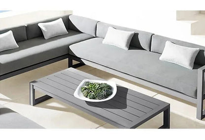 Outdoor Aluminum Alloy Sofa Four Piece Set,Terrace Garden Bar Waterproof Sofa Furniture Set outdoor furniture set sectional sofa
