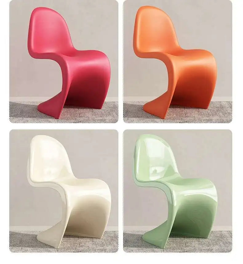 Nordic Plastic Dining Chairs Transparent Lazy Designer Ergonomic Dining Chairs Accent Desk Minimalist Muebles Acrylic Furniture