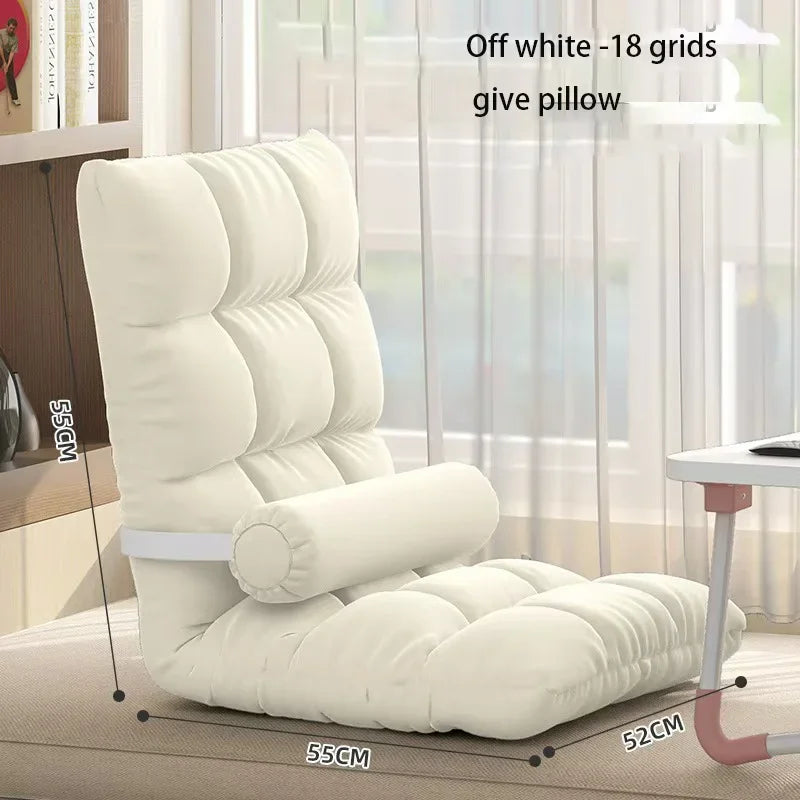Folding Backrest Chair, Lazy Sofa, Bedroom, Dormitory, Single Seat Cushion, Bed Backrest, Bay Window, Balcony Tatami