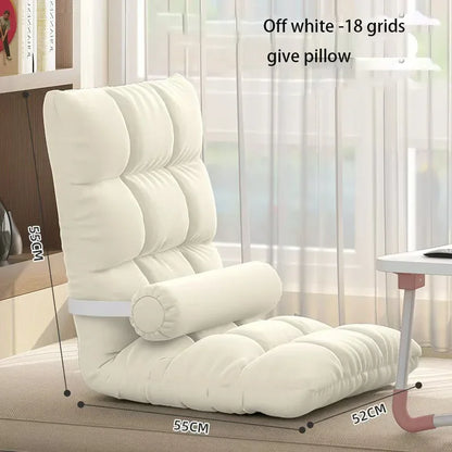 Folding Backrest Chair, Lazy Sofa, Bedroom, Dormitory, Single Seat Cushion, Bed Backrest, Bay Window, Balcony Tatami