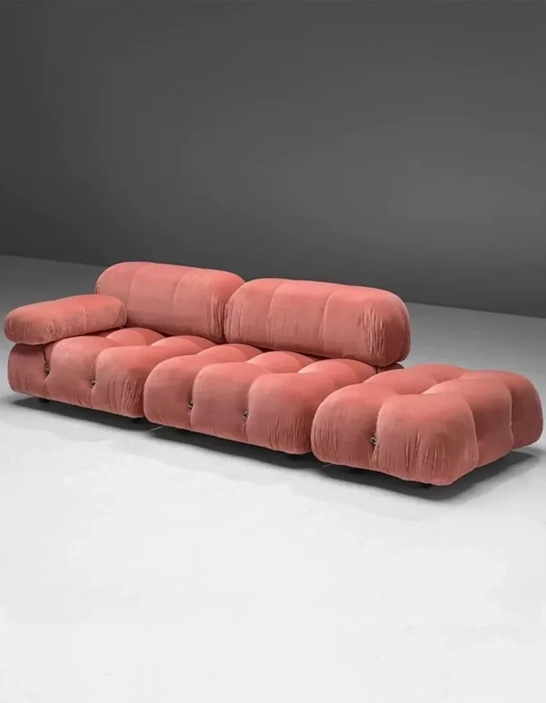 Italian Luxury Modular Sofa Vacuum Compressed Tufted Lazy Sofa Bread Design for Living Room