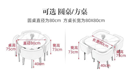 Simple square negotiation table and chair combination store, shop