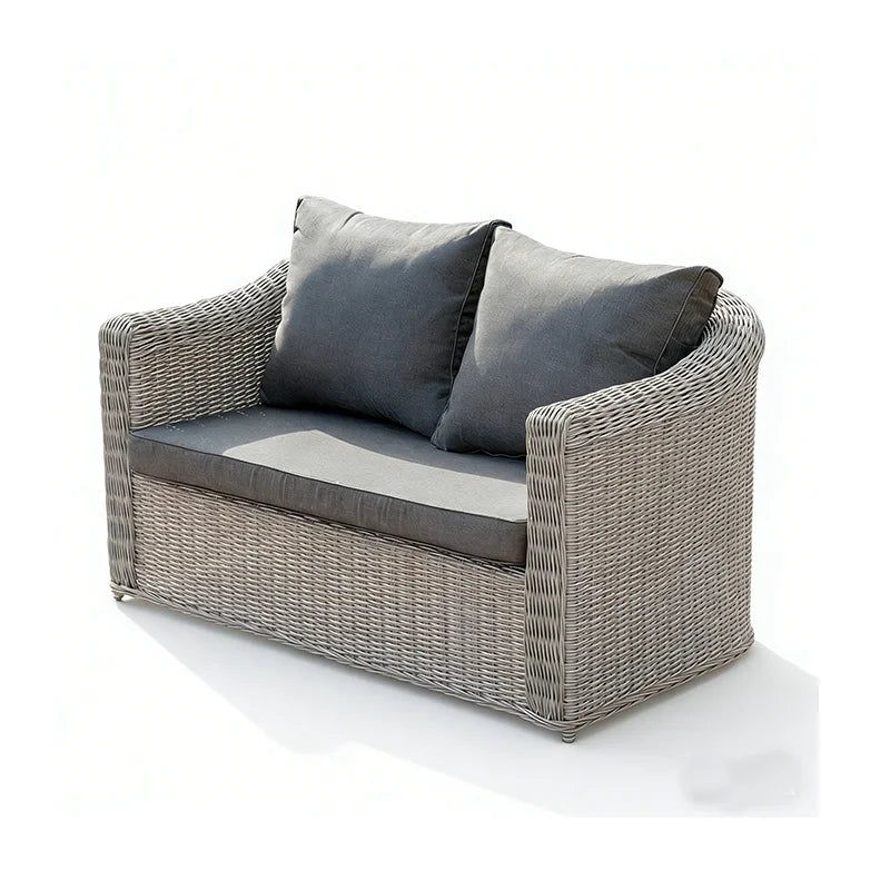 Outdoor rattan sofa combination, courtyard waterproof and sun protection villa, outdoor balcony, leisure furniture combination