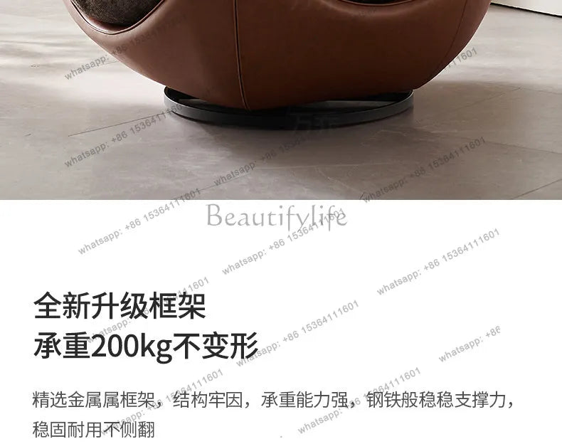 Italian minimalist lazy sofa chair modern simple living room bedroom home balcony swivel chair
