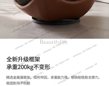Italian minimalist lazy sofa chair modern simple living room bedroom home balcony swivel chair
