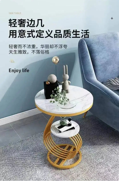 Nordic Round Coffee Tables Books Big Luxury Gold Nordic Hall Side Coffee Table Bedside Dressing Mesitas De Noche Home Furniture
