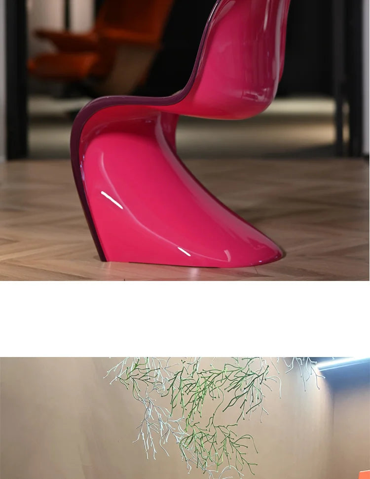 Minimalist personality art Internet celebrity color dining chair negotiation chair