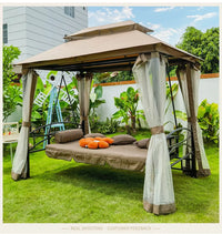 Outdoor Swing Garden Rocking Chair Wrought Iron Double Adult Balcony European Shaker Patio