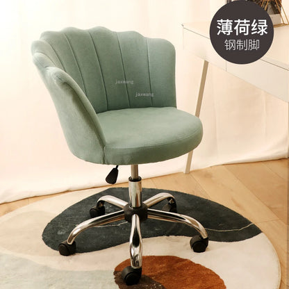 Nordic Leisure Backrest Computer Chair Luxury Bedroom Armchair Modern Office Chair Living Room Furniture Swivel Chair L K