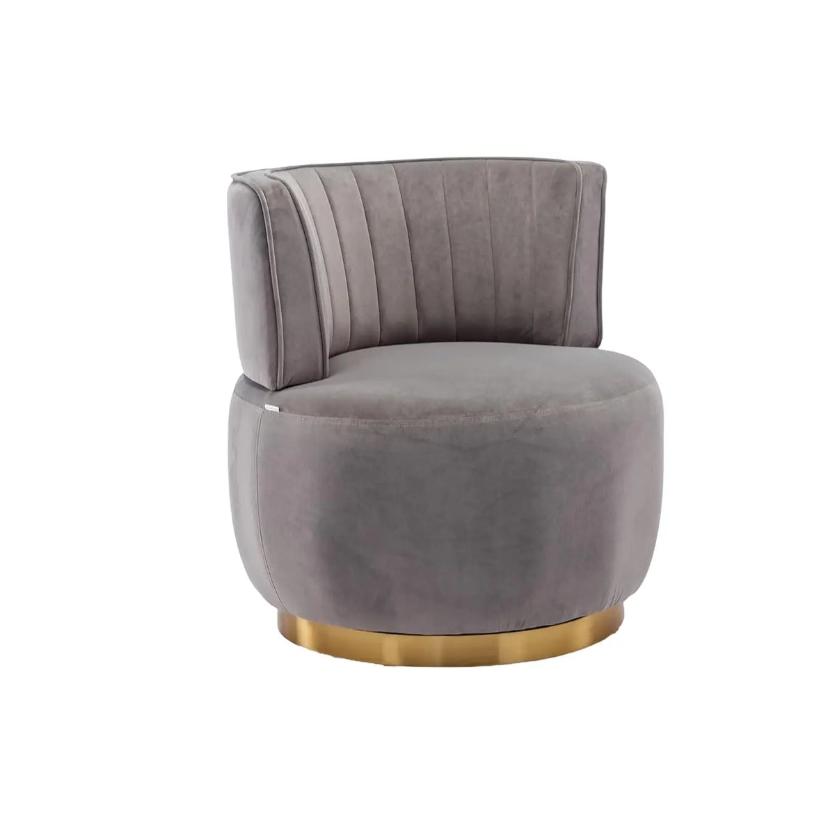 Modern Velvet Swivel Barrel Chair, 360 Degree Plush Upholstered Round Armchair with Wide Seat, Cozy Lounge Chair, Customized