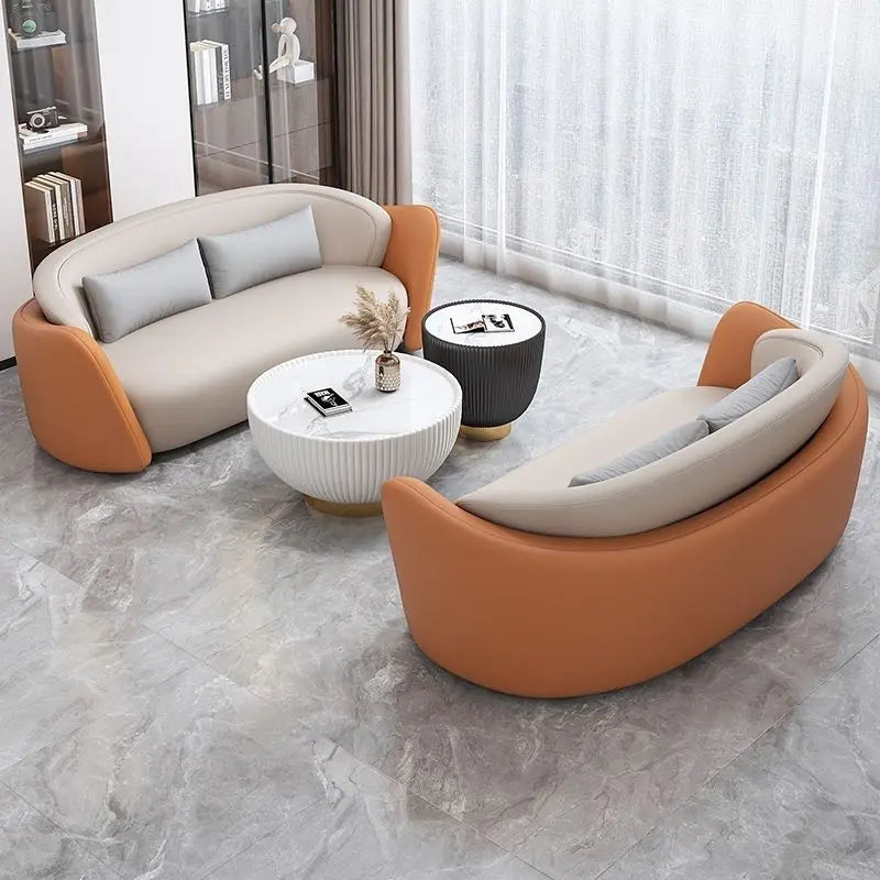 Ensemble de canapés de négociation pour hall d'hôtel moderne et léger, zone de réception pour bureau de vente, zone de repos pour Salon de beauté, Tables et chaises