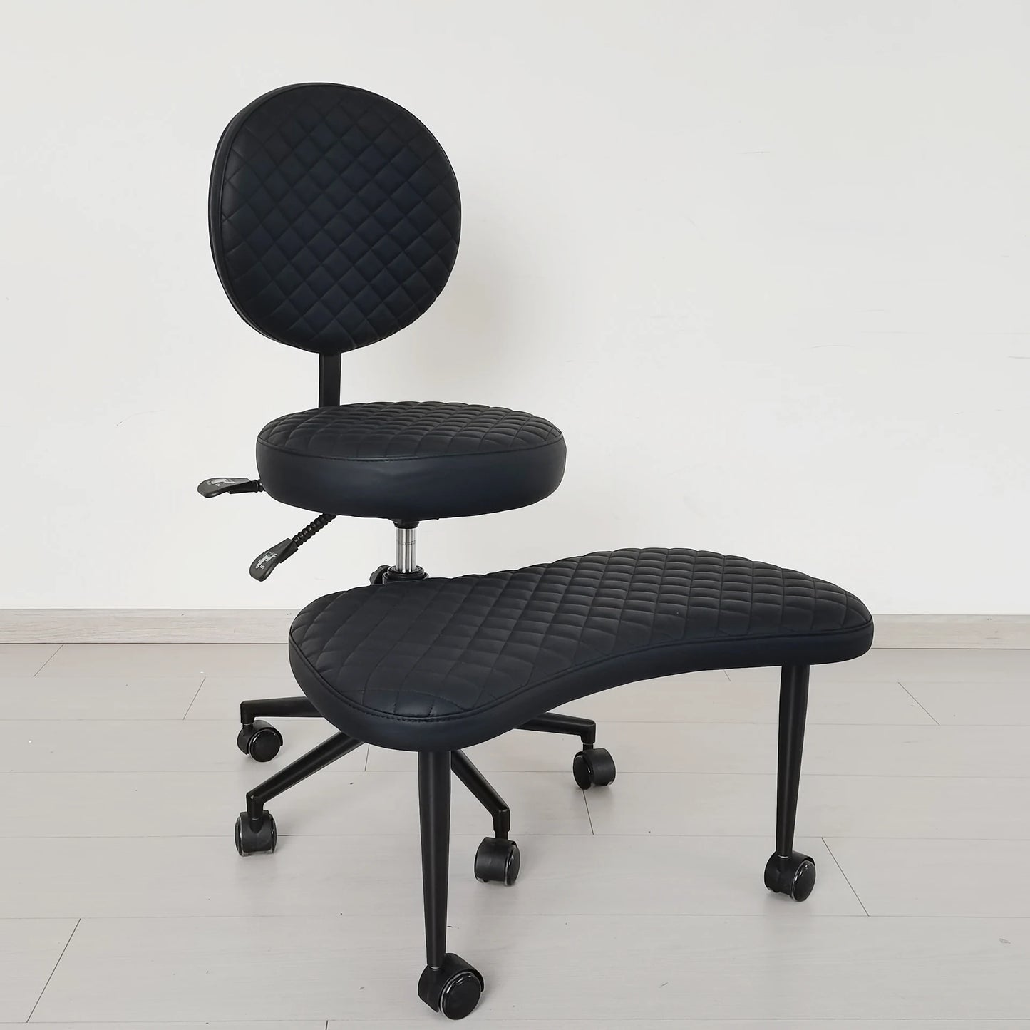 Cross Legged Chair - Meditation Chair With Wheels  ADHD Chair Height Adjustable Seat  Adjustable Footstool