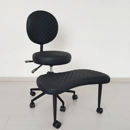 Cross Legged Chair - Meditation Chair With Wheels  ADHD Chair Height Adjustable Seat  Adjustable Footstool