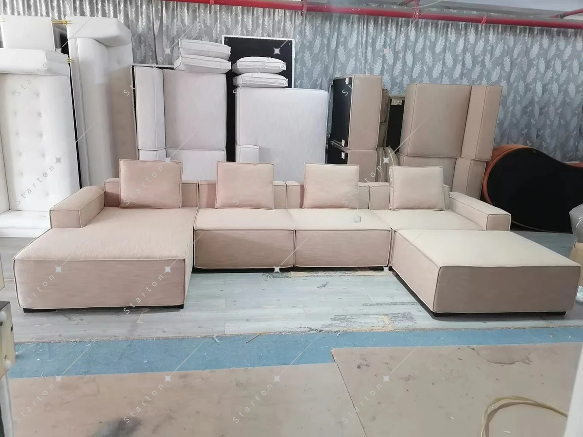 Corner Sofa Bed Sofas De Salon Canape Villa Living Room Furniture Corner Couch Modular Sectional Chaise Lounge L Shape Sofa