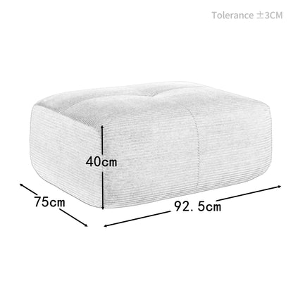 1piece Modern Lovely Sofa Without Armrests with Cushion, Living Room Furniture, Modular Corner Sofa, Premium Cordstock Fabric