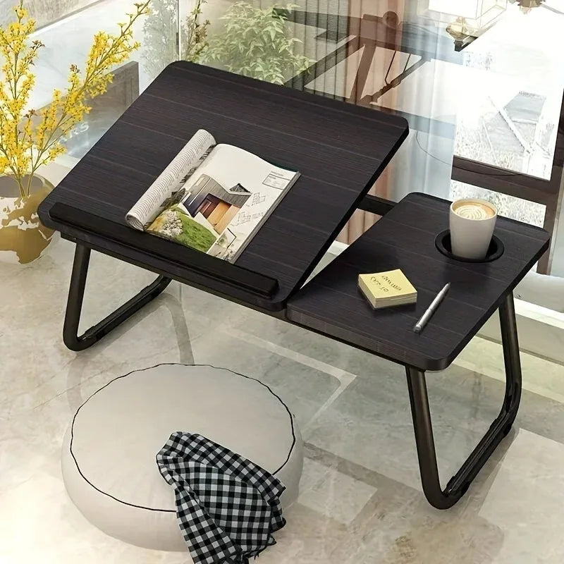 Integrated Foldable Table with Adjustable Height, Compact and Practical Computer Lazy Desk with Ergonomic Design Gaming Desk