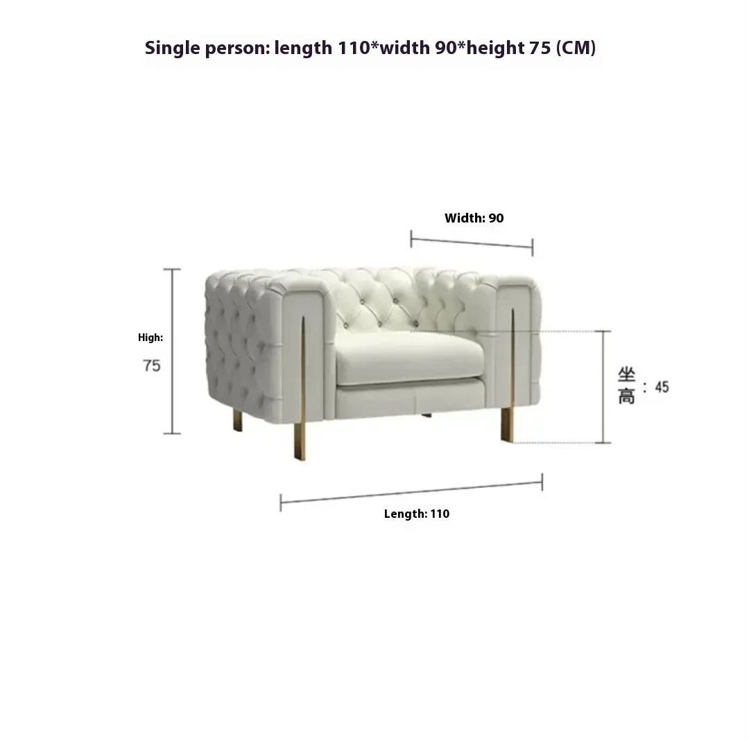 Simple Modern Soft Sofa Chair Living Room Fancy Designer Lounge Sofa House Loveseat Woonkamer Banken Apartment Furniture sofá