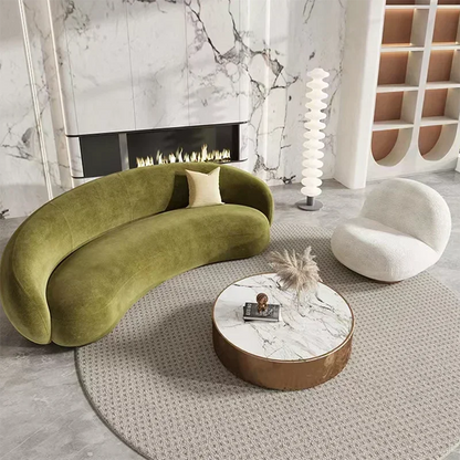 Vintage Comfortable Sofas Halloween Green Designer Elegant Unusual Sofa Mid Century Curved Sofa Inflavel Living Room Furniture