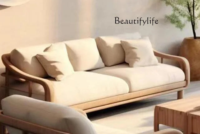 couch Minimalistic Wooden Sofa Stools Recliners Modern 3 Seater Lazy Living Room Couch Lounge