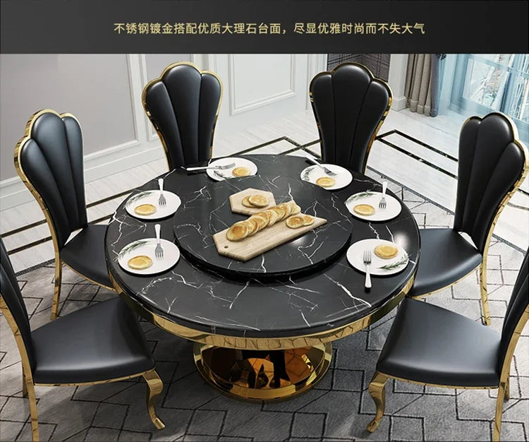Modern simple stainless steel luxury hotel dining chair high-end soft bag white leather back chair fashionable home dining chair