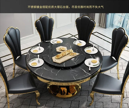 Modern simple stainless steel luxury hotel dining chair high-end soft bag white leather back chair fashionable home dining chair