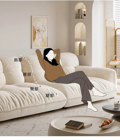 Classic Family Living Room Sofas Recliner Modern Minimalist Luxury Sofa Multifunctional Relaxing Woonkamer Banken Home Furniture