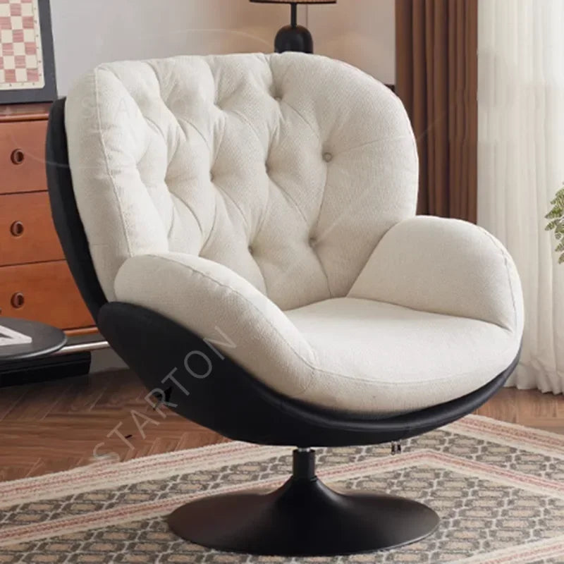 Large Swivel Chair, Modern Luxury Design, Relaxing Comfy Armchair, Lazy Puffs Sedie Da Soggiorno Home Furniture
