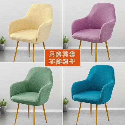 Cover Decoration Polar 1pc Seat Slipcover High Hotel Arm Wedding Chair Bar Elastic Dining Covers Armchair Adjustable Fleece Home
