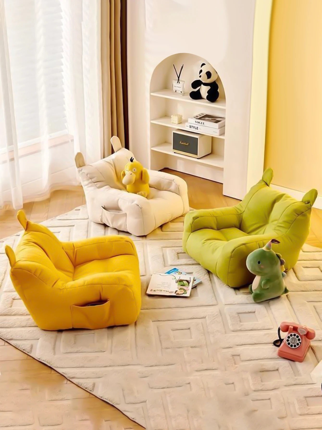 Children's small sofa, teddy bear sofa chair, baby reading chair, sofa for home use, cute living room, lazy chair