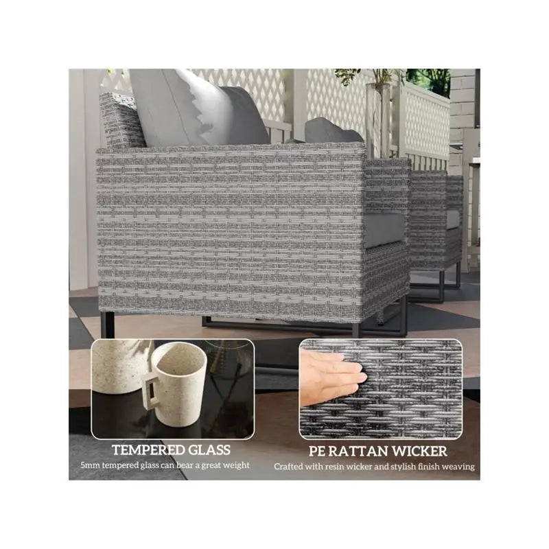 Outdoor Bistro Set Table and Chairs for Patio, Garden, Deck, and Balcony - Stylish Space-Saving Dining Furniture