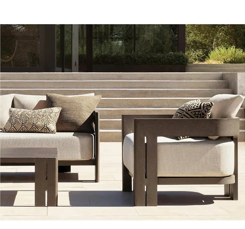 Courtyard Sofa, Outdoor Relaxation, Outdoor Lounge Chair, Villa Garden Table, High-end Furniture Set, Garden Furniture