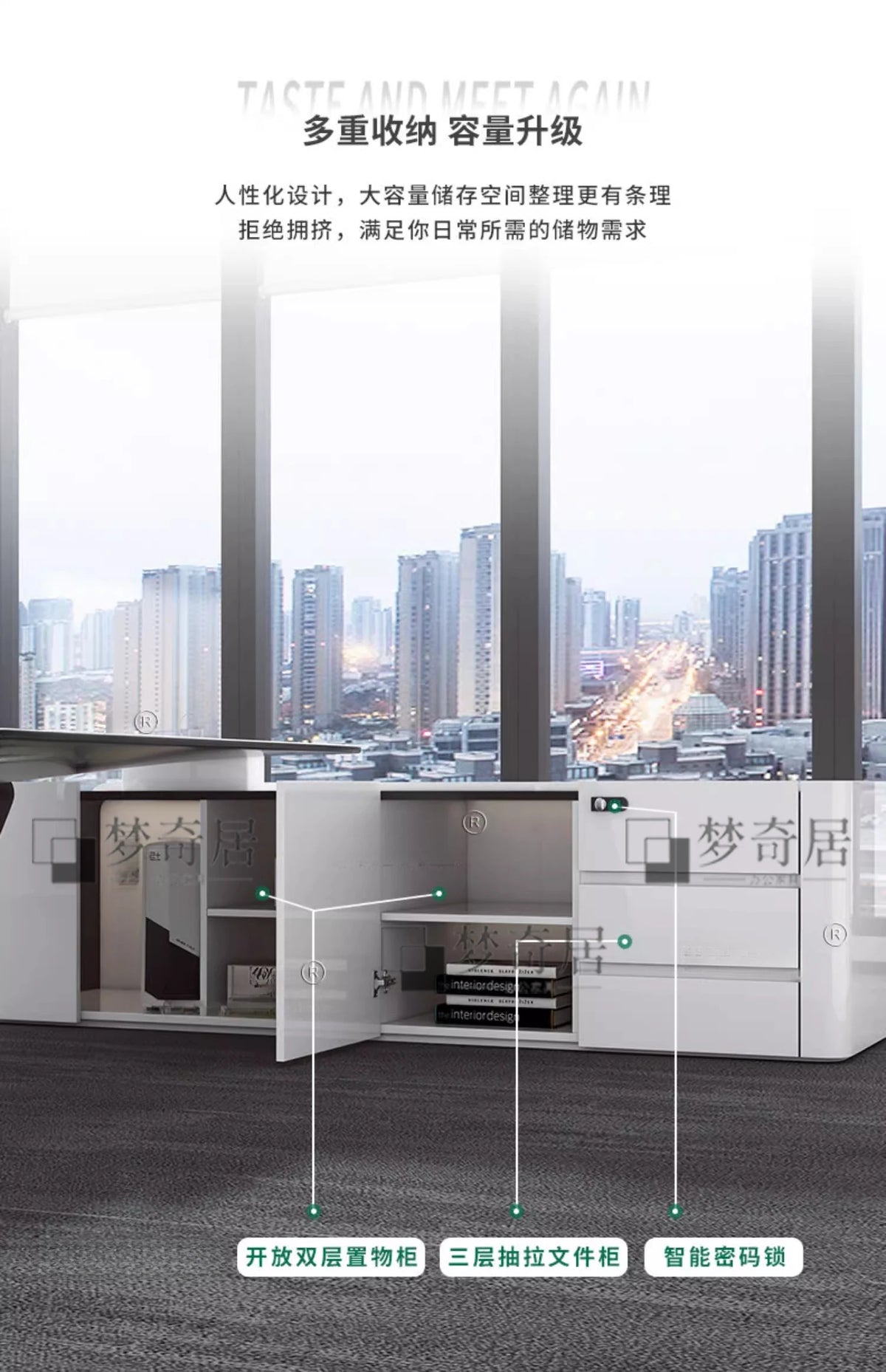 Asthetic Executive Luxury Desk Manager L Shaped Modern Designer Computer Table Organizer Workstation Escritorio Office Furniture