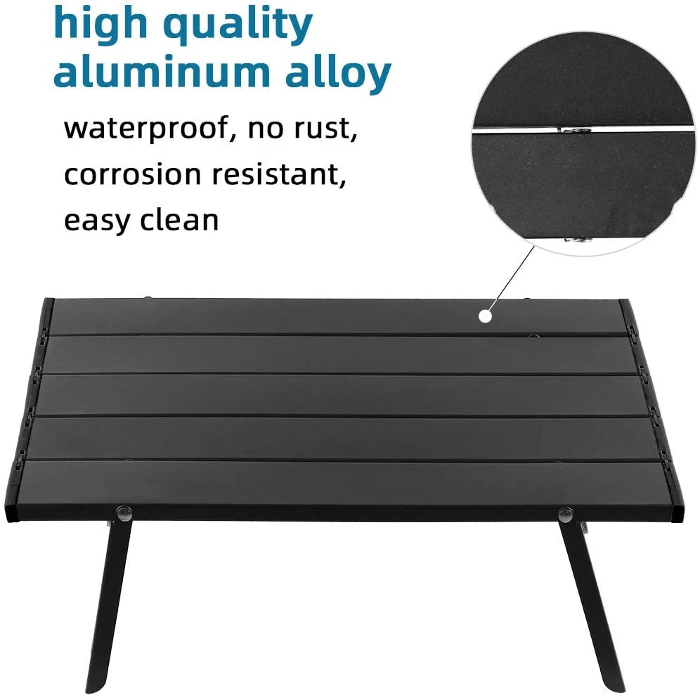 Outdoor Camping Portable Foldable Mini Table For Tours Beach Picnic Barbecue Tableware Folding Computer Desk Ultralight