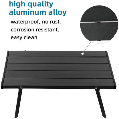 Outdoor Camping Portable Foldable Mini Table For Tours Beach Picnic Barbecue Tableware Folding Computer Desk Ultralight