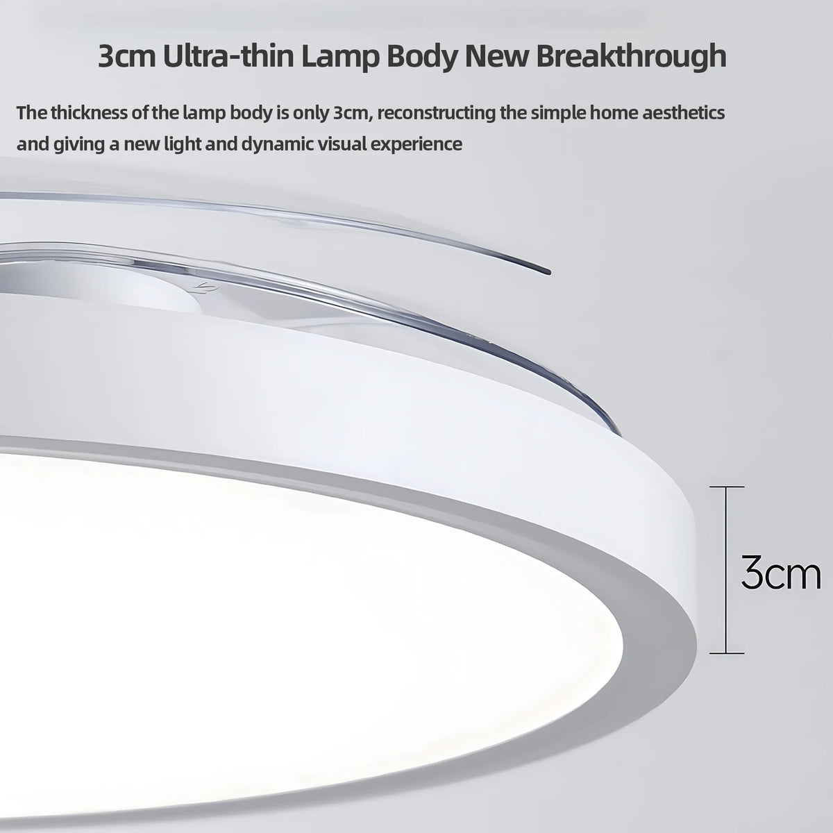 Modern Ceiling Fan Sealing Fan Led Lighting Silent Invisible Blade Lamps Suitable for Living Room Dining Room Study Kitchen