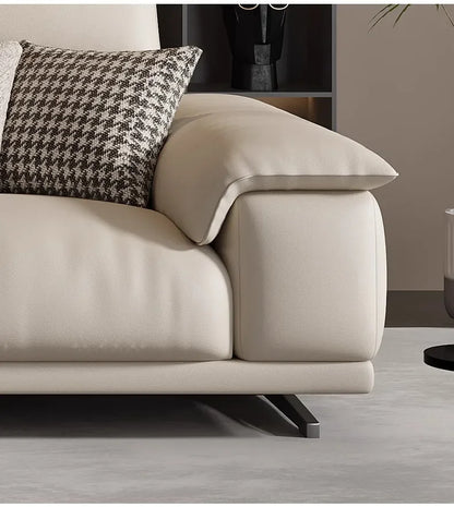 Decoration Genuine Leather Italian Living Room Sofa Luxury Lounge Designer Minimalist Sofas home Modern Family Muebles Furniture