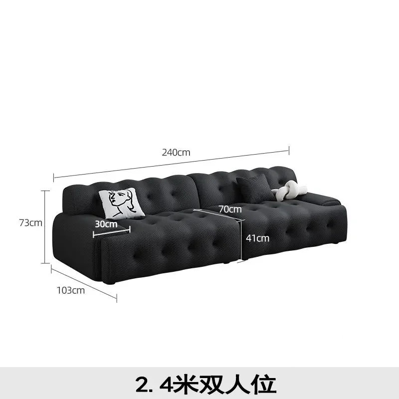 Large European Living Room Sofas White Filler Salon Lazy Compressed Sofas Lounges Designer Couch Wohnzimmer Home Furniture