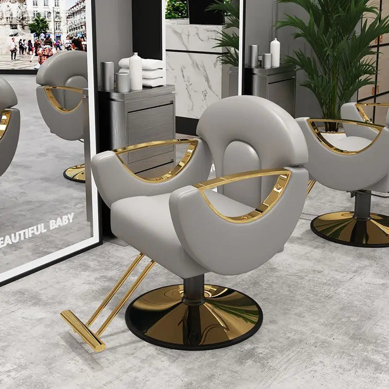Elegant Beauty Barber Chairs Premium Nordic Style Minimalist Salon Chairs Aesthetic Italian Silla Para Lashista Salon Furniture