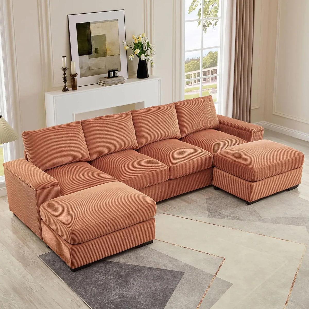 U-Shaped Cloud Couches for Living Room,122