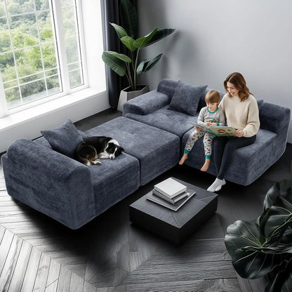 Modern Memory Foam Couch Modular Compressed Lazy Floor Vacuum Sofa Set Furniture Living Room Sofa