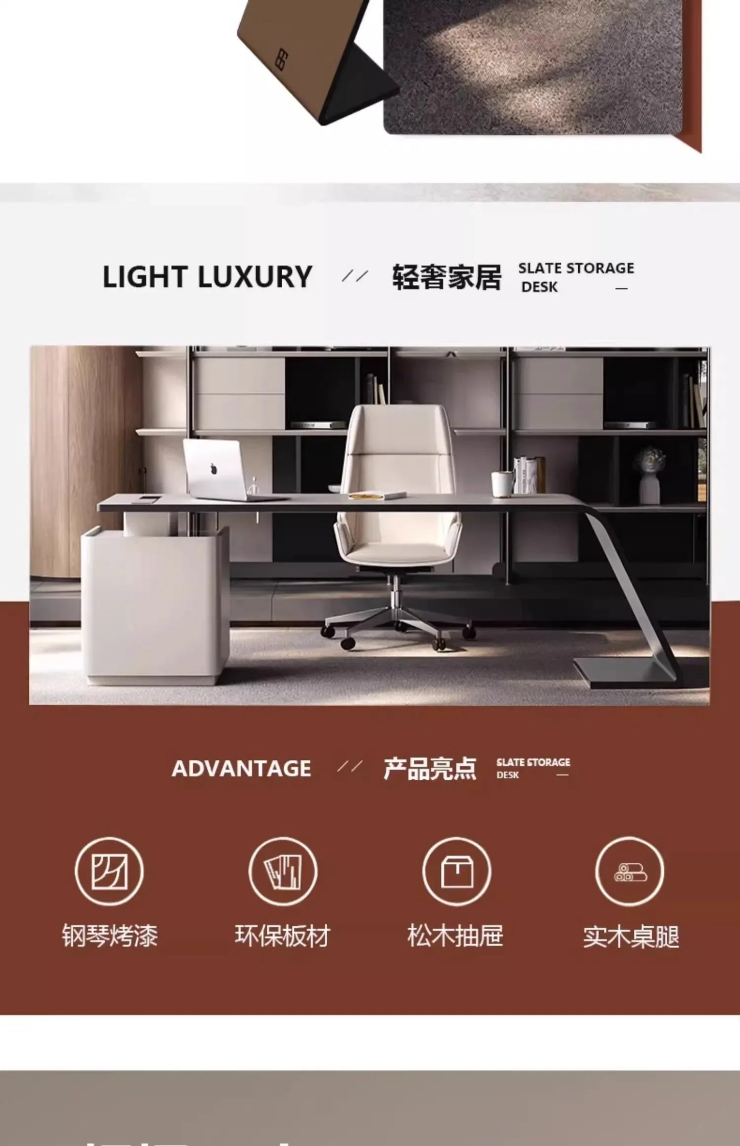 Luxury Paint Office Desk High-end Simple Modern Creative Boss Desk President Manager Mesas De Escritorio Office Furniture