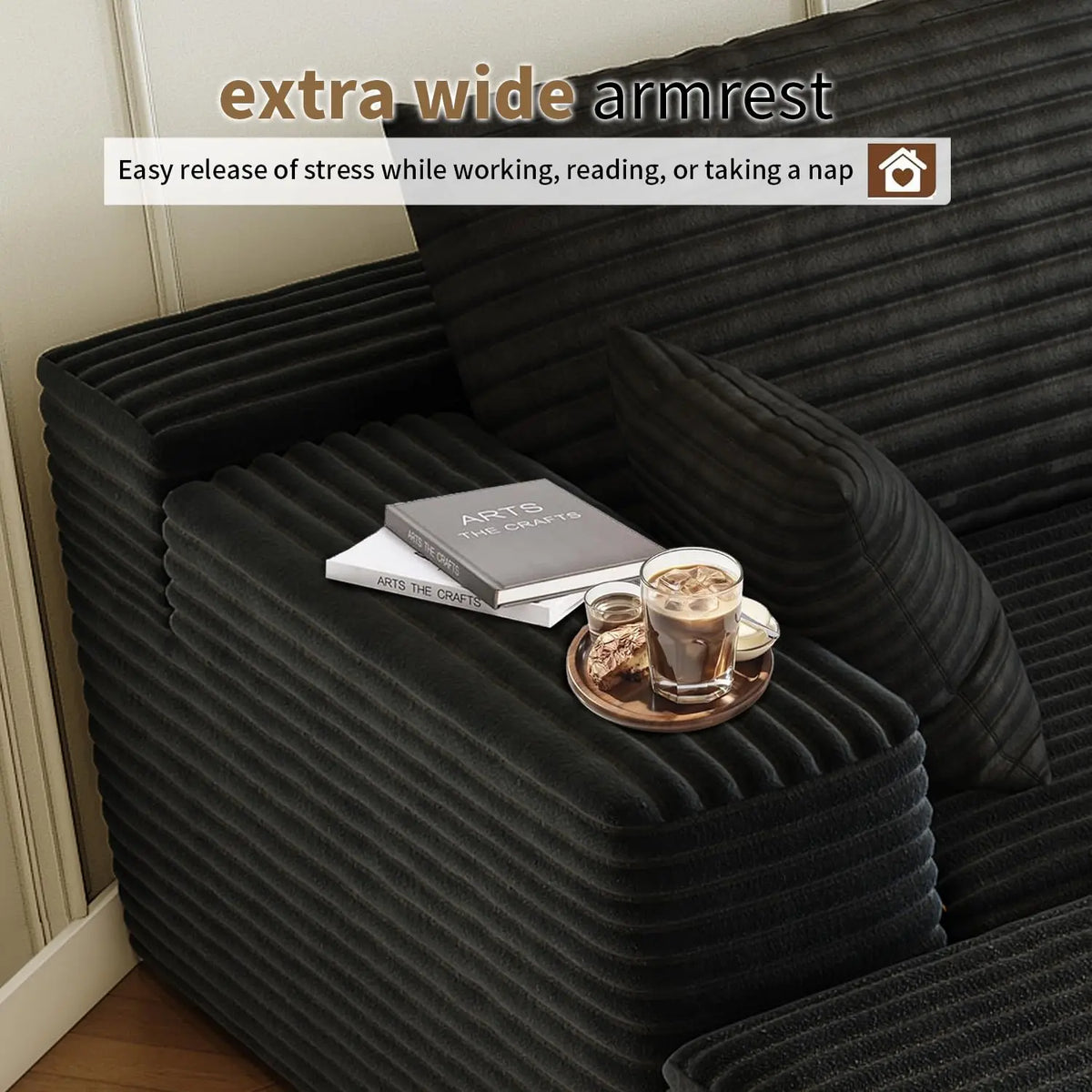 Wholesale L Shaped Cloud Couch 107 Inch Plush Sectional Sofa with Chaise Minimalist Living Room Furniture
